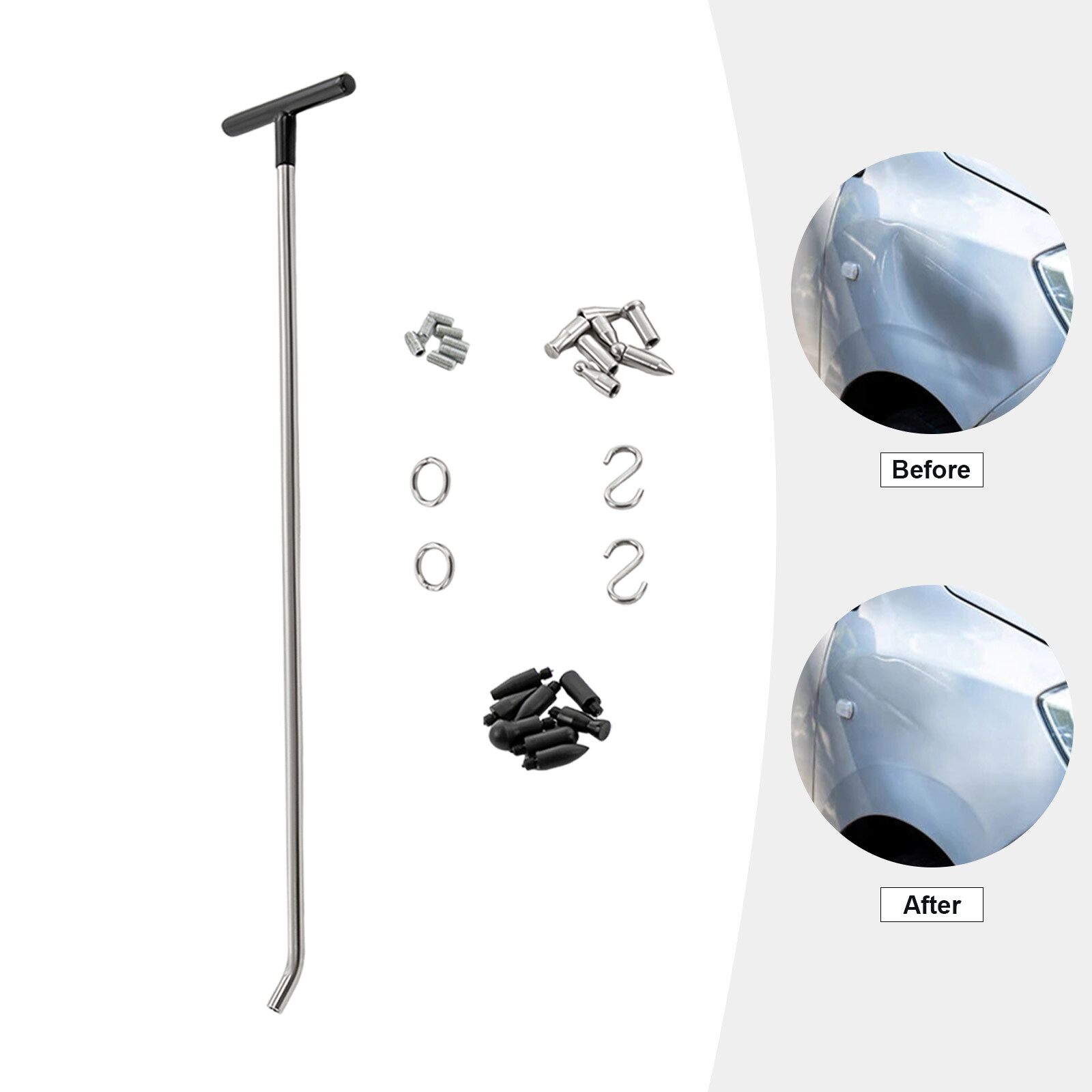 Hooks Rods Dent Removal Push Rods Kit, Automotive Panel Dent Removal Hooks