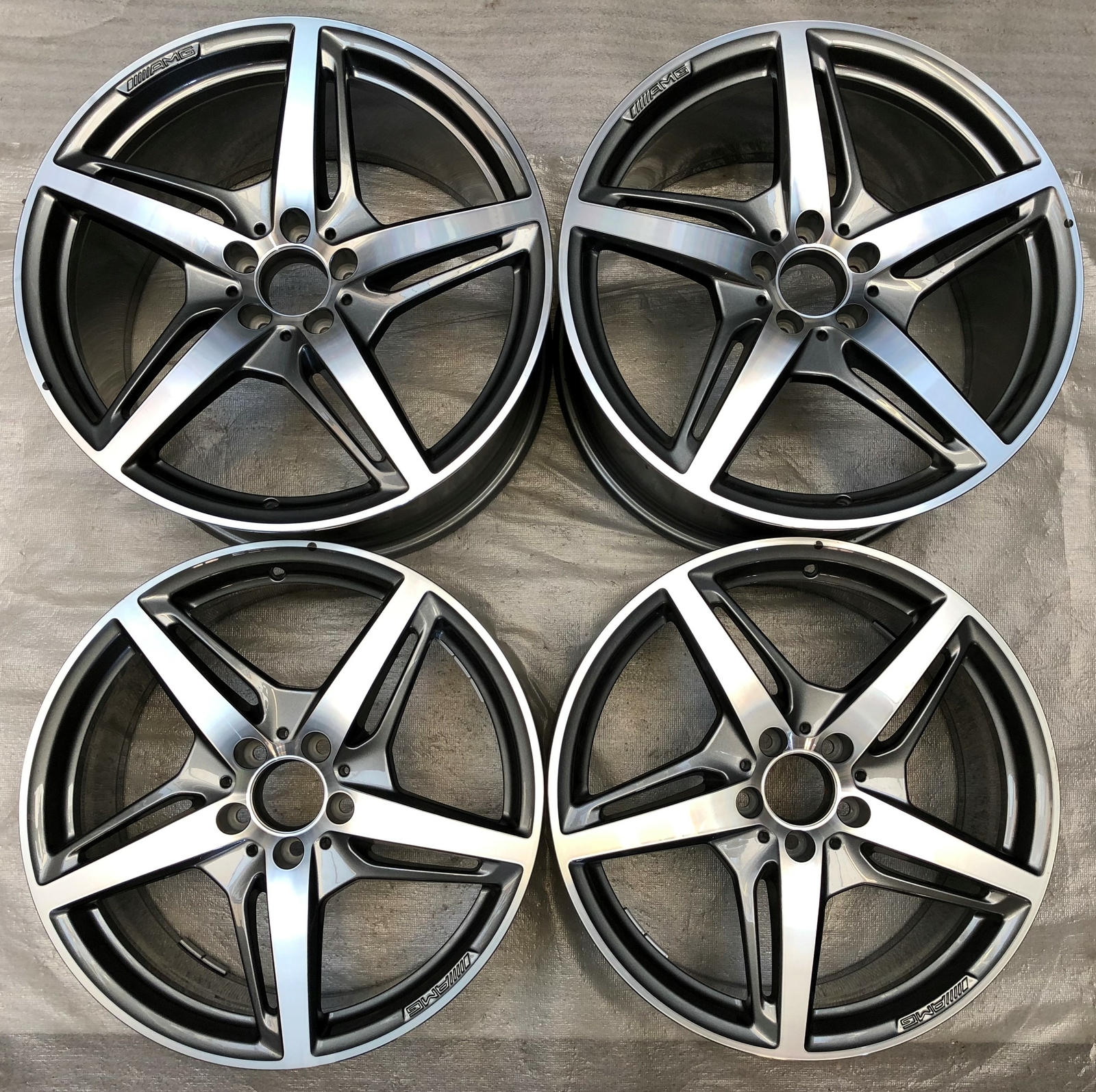 4 Orig AMG Mercedes-Benz Alloy Wheels Gt C190 GTS 190 9Jx19 ET62 A1904010100