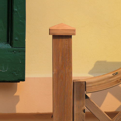 Pine Diamond Throw Cover Impregnated 7x7cm Fence Post Accessory