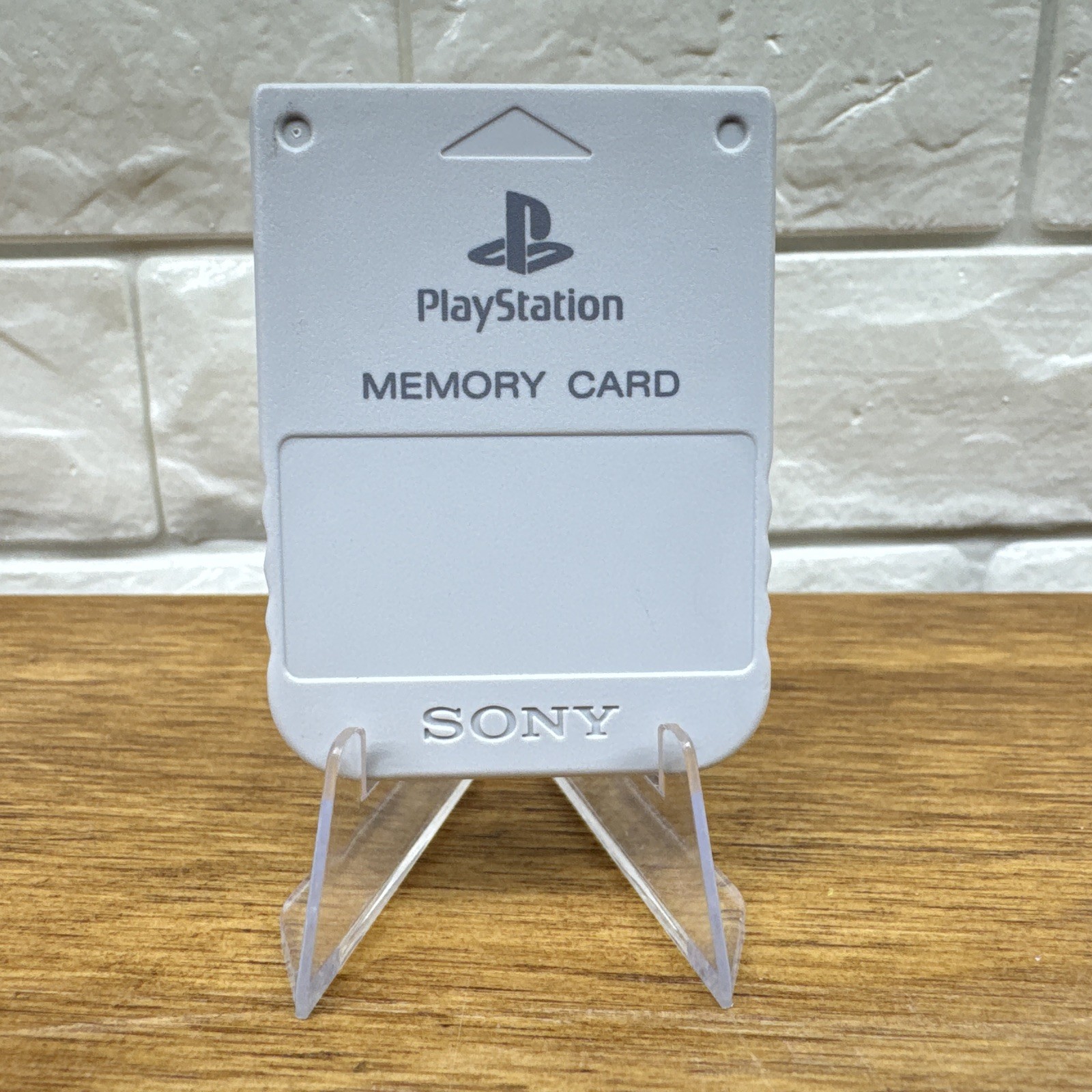 Playstation 1 PS1 Official OEM 15 Block Memory Card SCPH-1020 Light Grey Tested