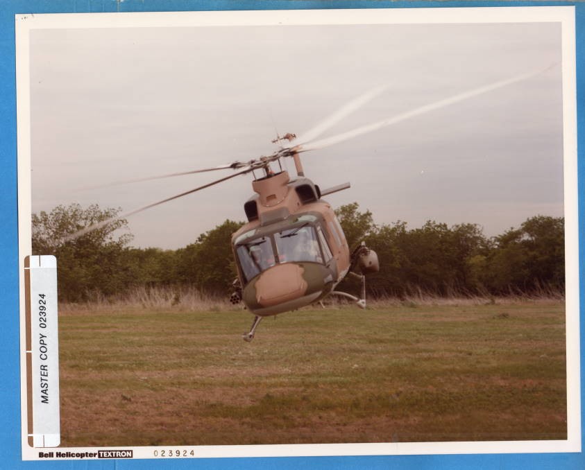 1980s Bell Textron Model 412 N412BX Front View 8x10 Original Master Photo #4