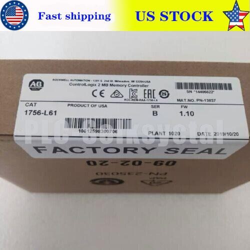 New Factory Sealed AB 1756-L61 SER B ControlLogix 2MB Memory