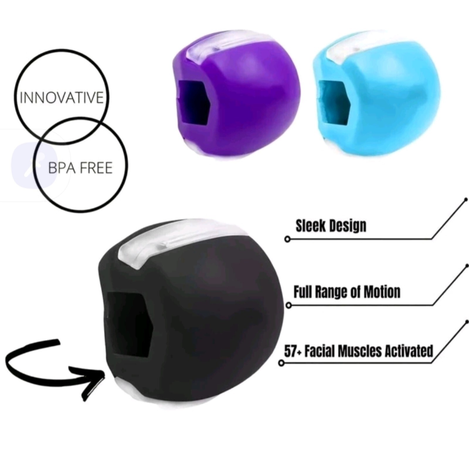 Hand Grip Strength Power Trainer, jawline conditioner, & breathing conditioner