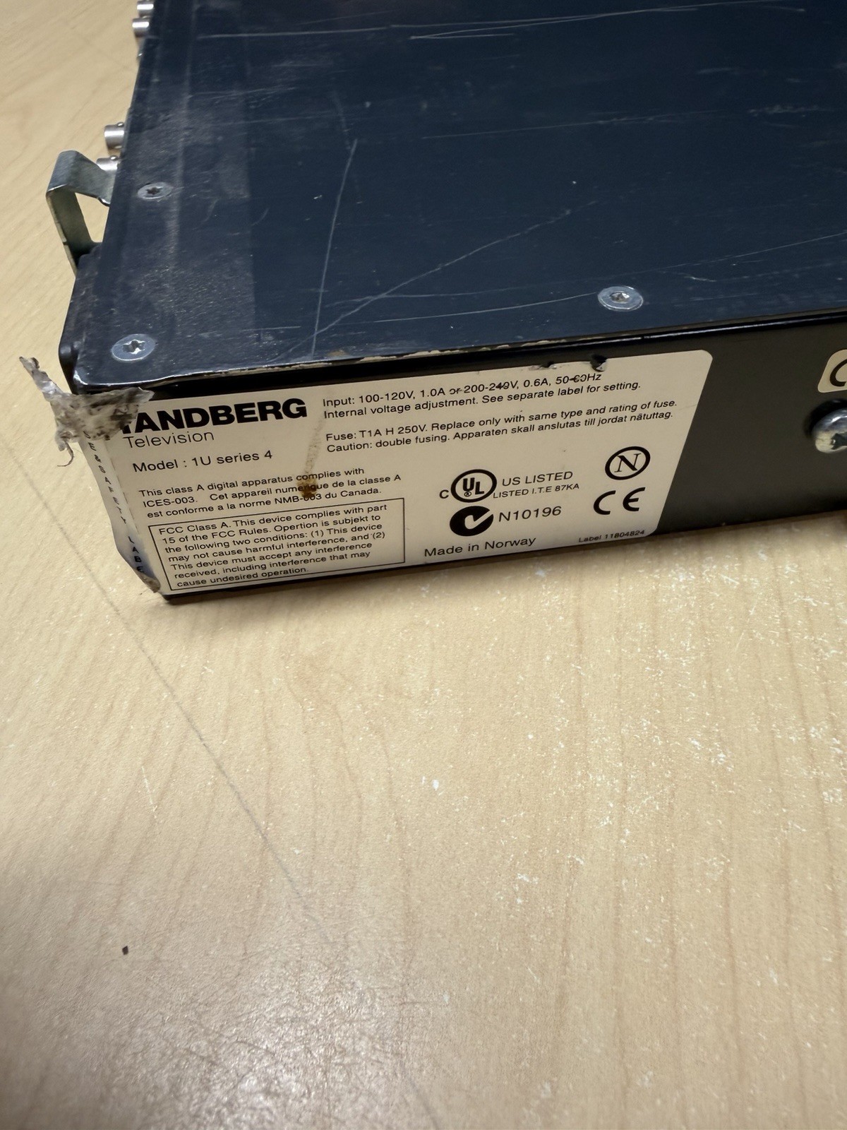 TANDBERG TS PROCESSOR TT6120 1U SERIES 4