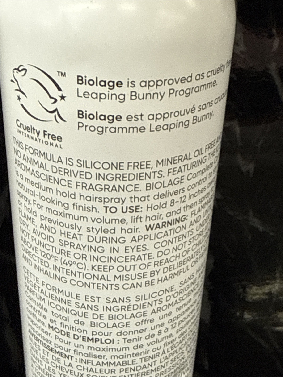 2x Biolage Complete Control Fast-Drying Hairspray #2 hold 10 oz new