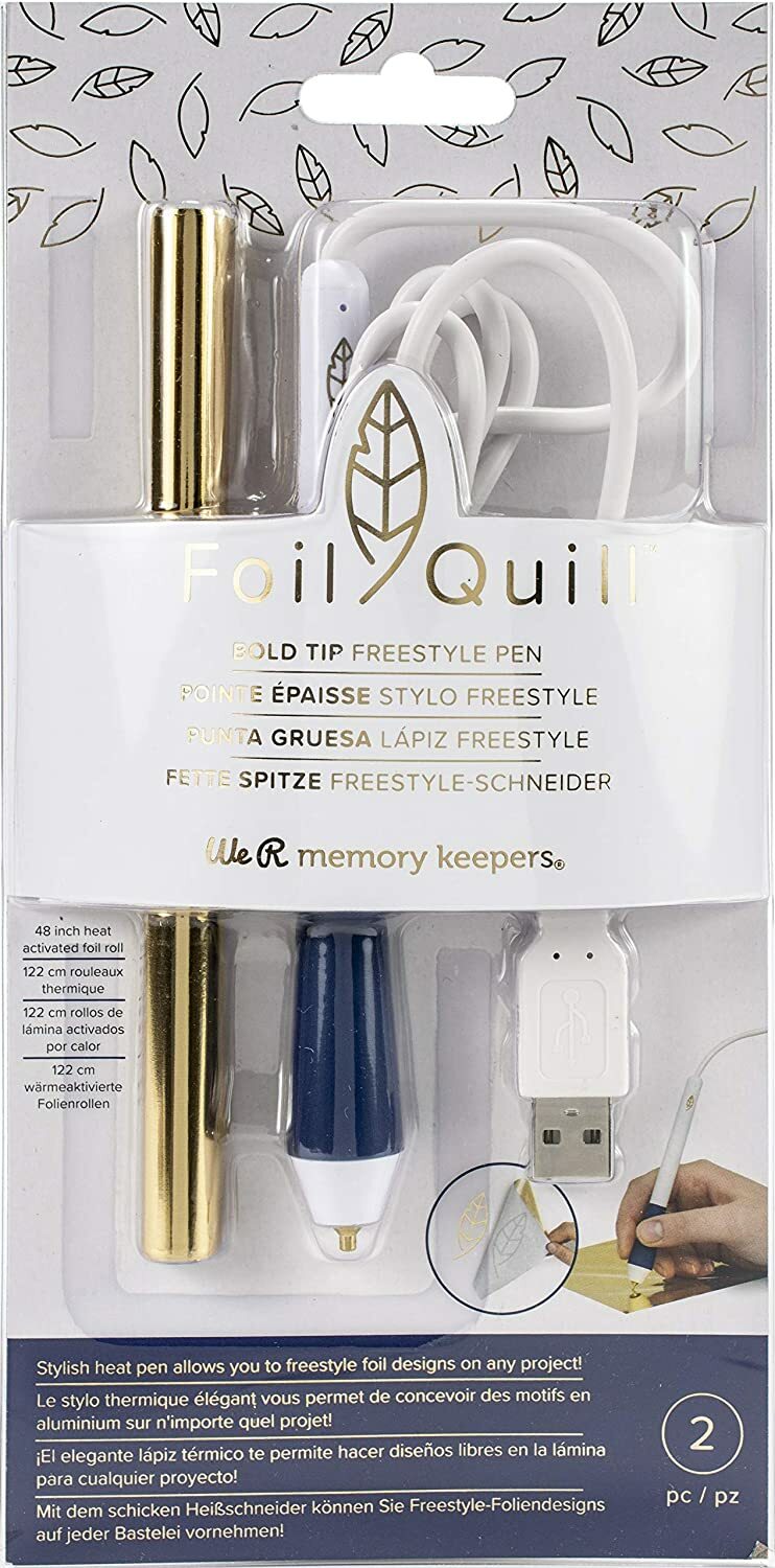 We R Memory Keepers FOIL QUILL BOLD TIP FREESTYLE PEN - 2 pcs