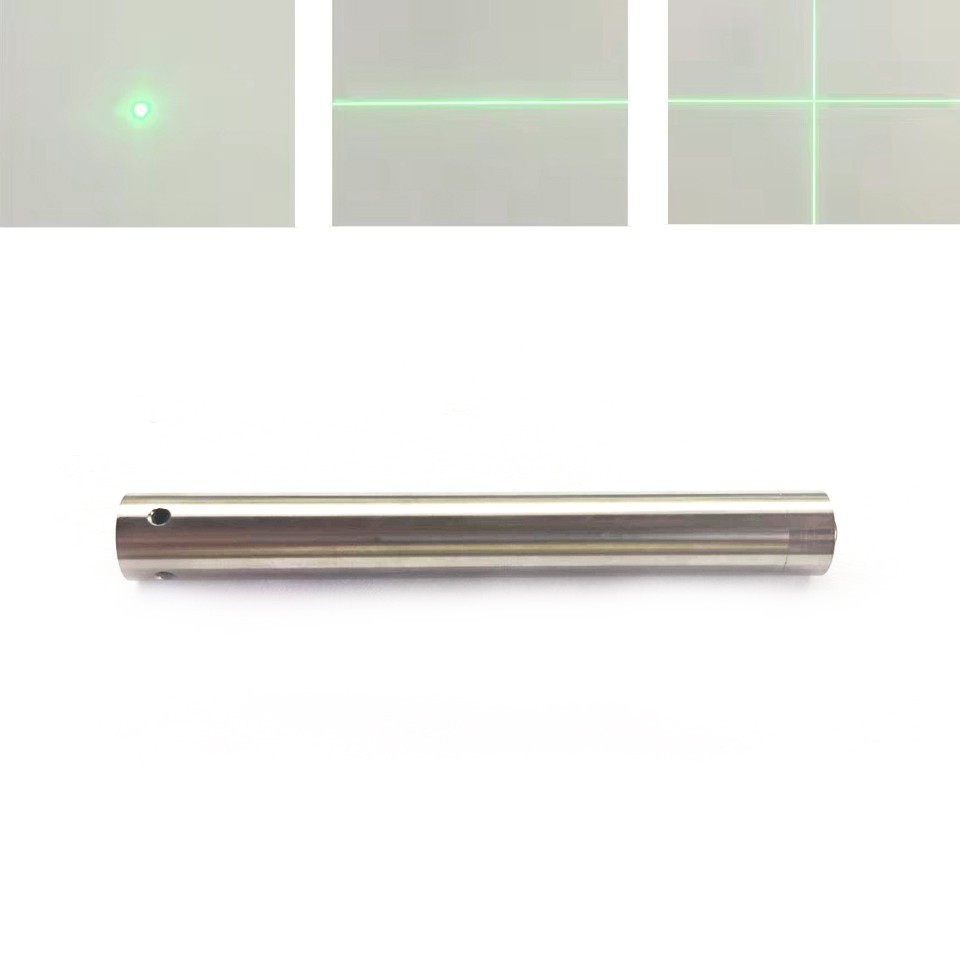 520nm Green Dot/Line/Cross Focus Lighting Mini Portable Laser  Stainless Steel
