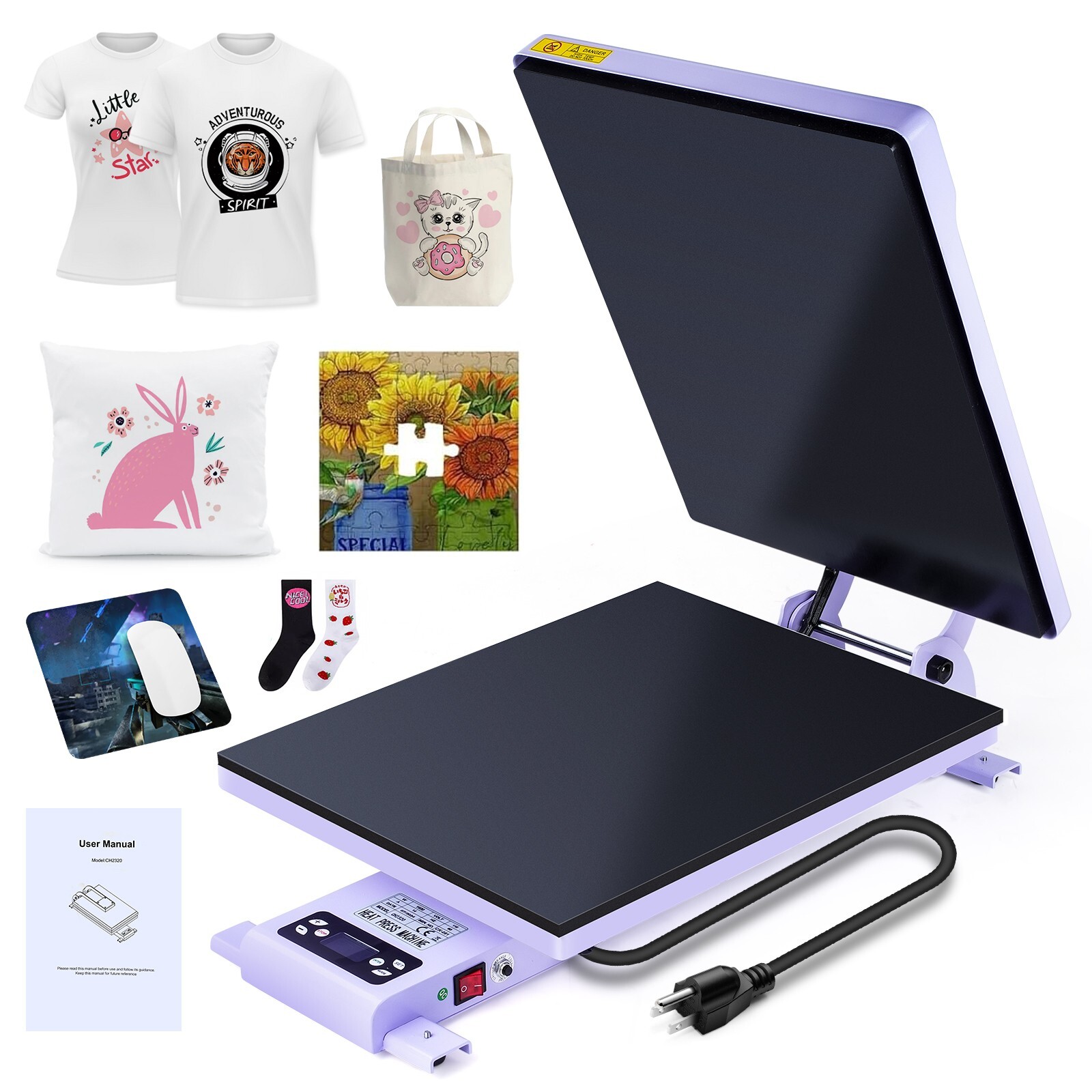 Automatic Electric Heat Press Machine 16x20 Inch for T-Shirt Printing