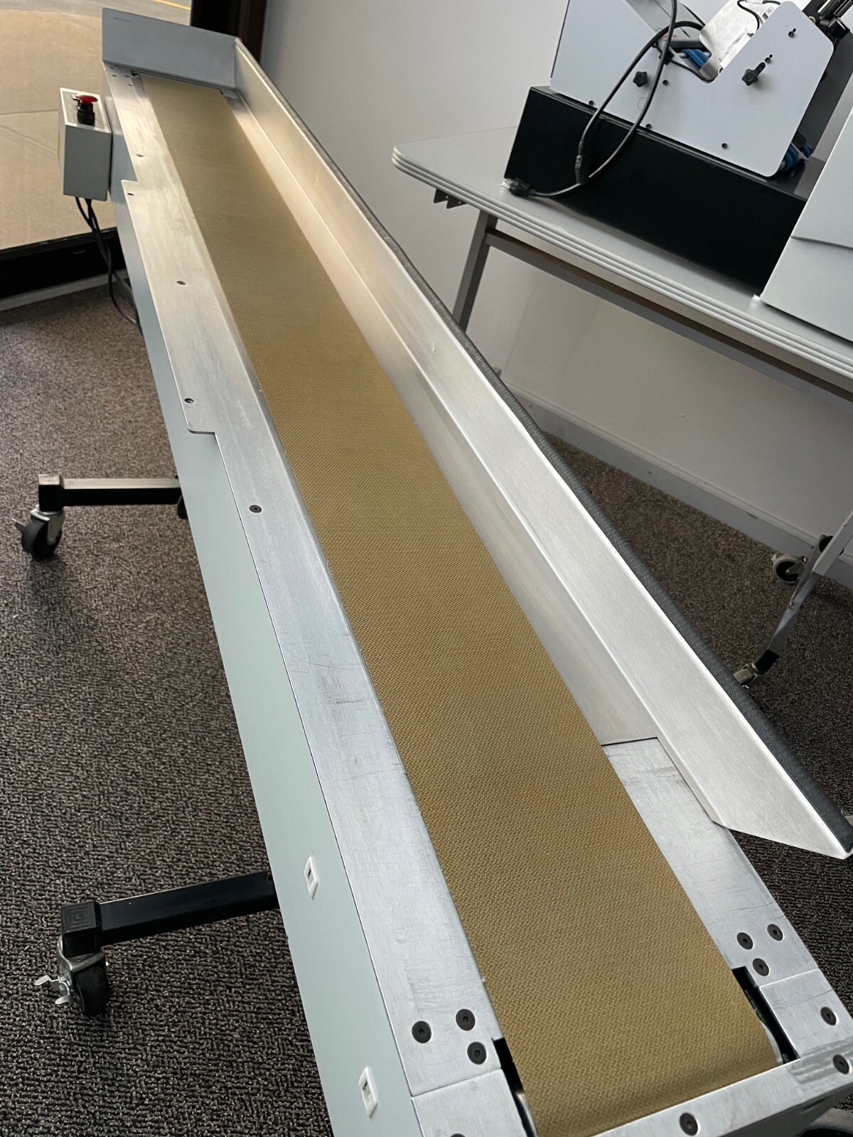 72" Adjustable Height Sequencing Collection Conveyor, 2 sides TILT capability
