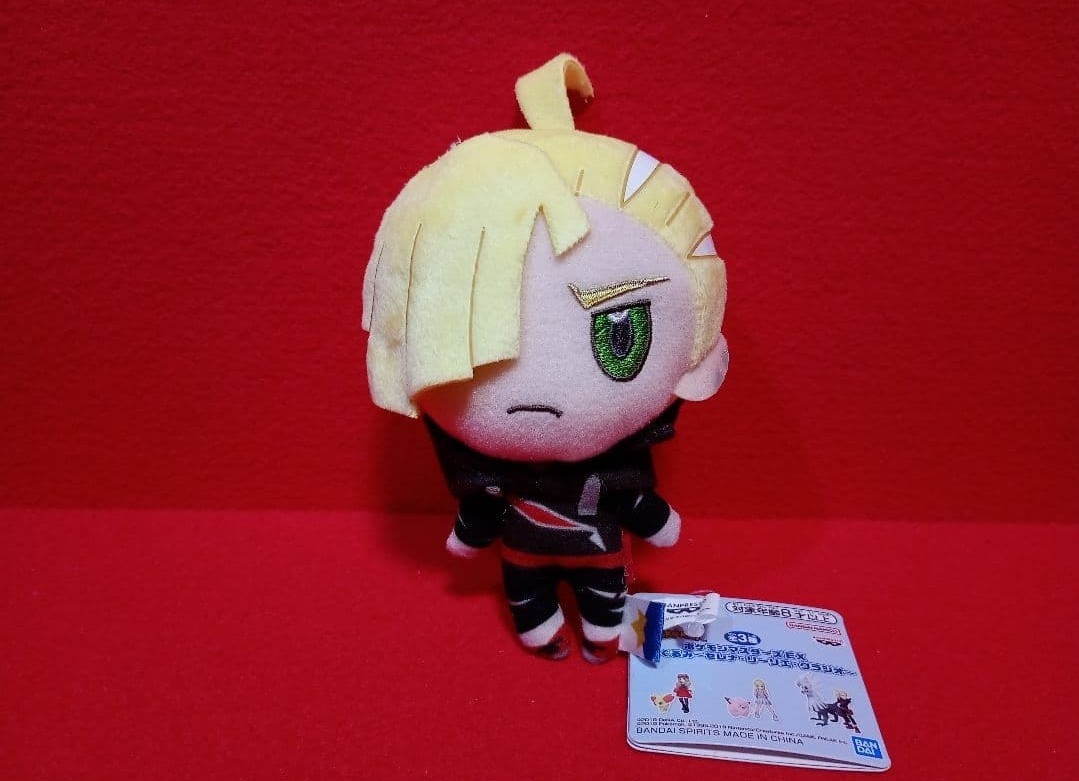 Pokemon Masters EX Gladion Plush Doll Stuffed Toy Japan Prize