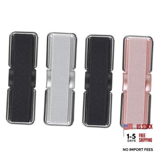 Phone Strap,  4 Pcs Phone Finger Holder Back of Black,Black,Silver,Rose Gold