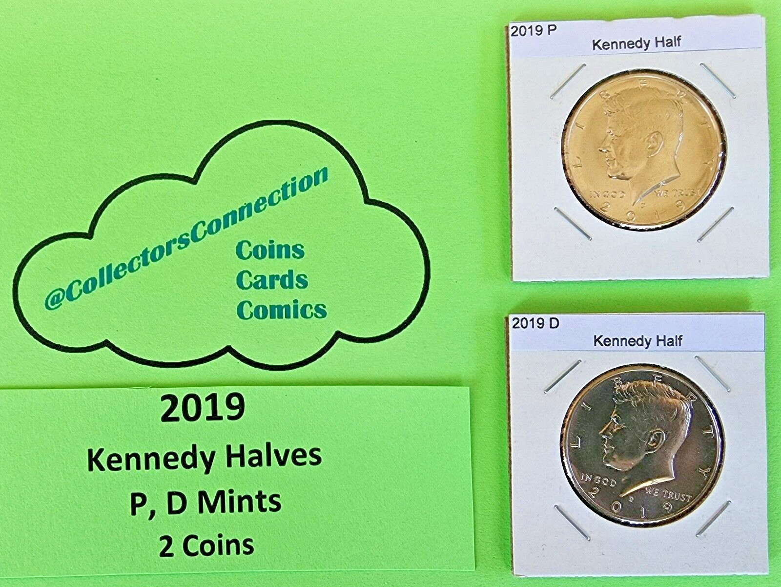 2019 PD Kennedy Half 2 coin set from Mint Bags