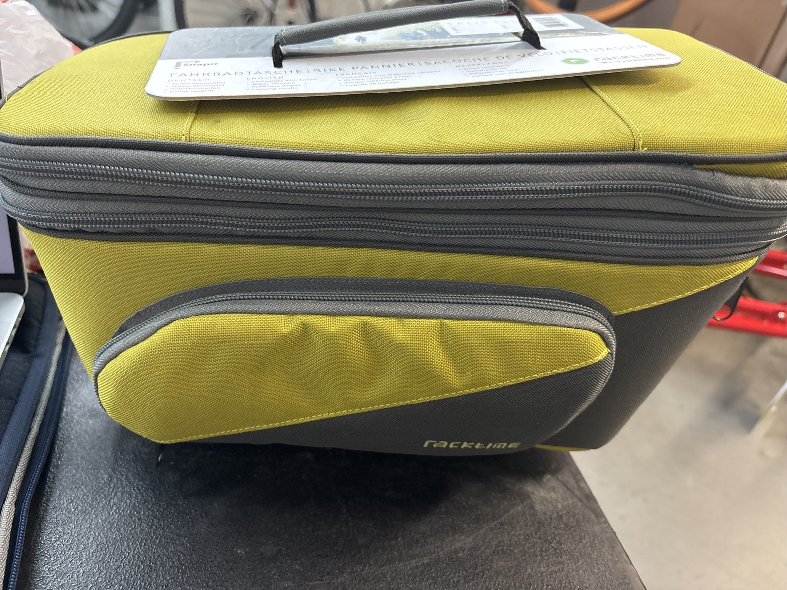 Bag Racktime Trunk Talis Plus 2.0 Yellow/Grey snap it