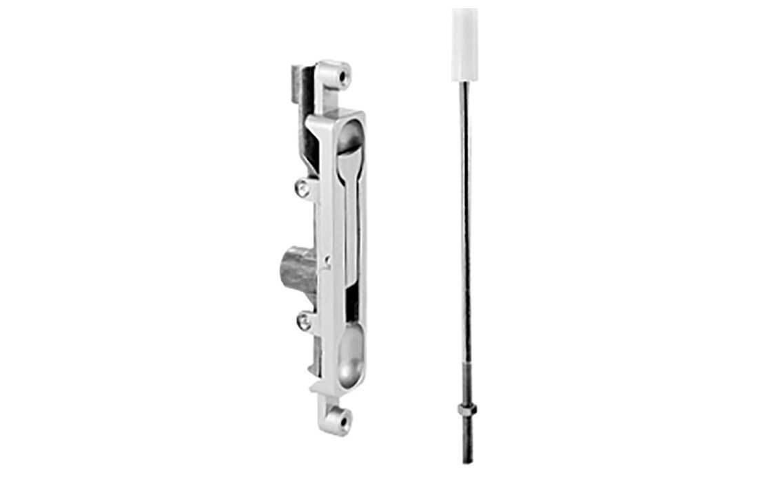 Don Jo 1550-SL 1/8" Offset Aluminum Door Flush Bolt Silver Coated Finish