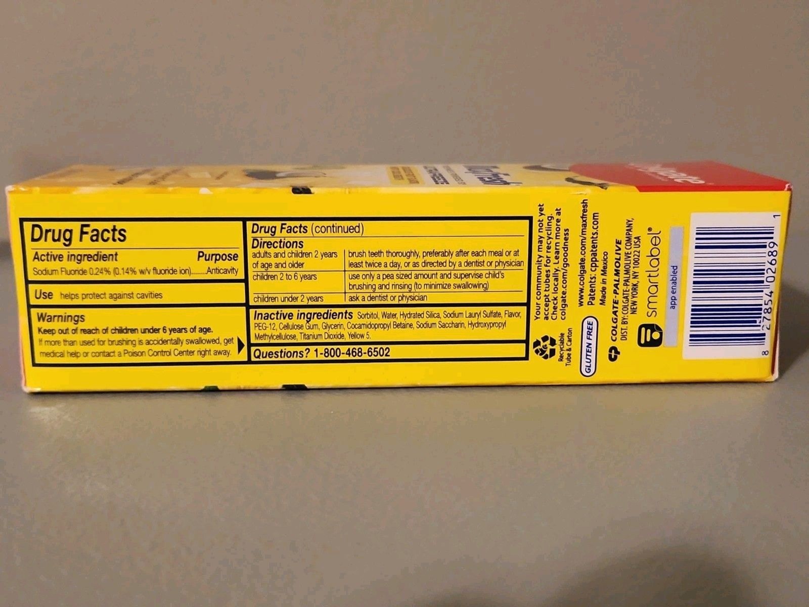 2 Colgate Max Fresh Anticavity Fluoride Toothpaste Mint Pineapple Coconut Crush