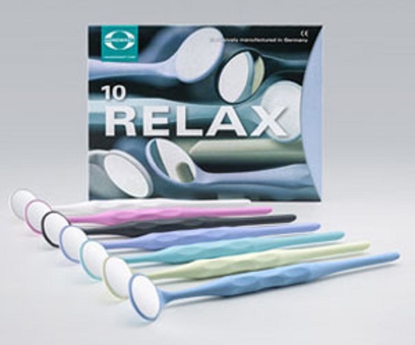 HAHNENKRATT DENTAL RELAX FS Rhodium Mouth Mirrors REF 7110-size 5 10 ASSORTMENT