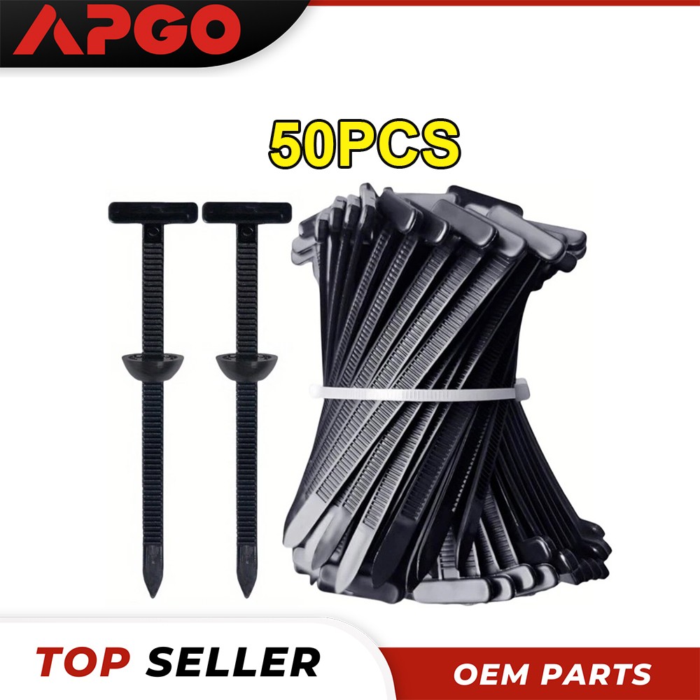 50Pcs Universal Nylon Cable Tie Buckle Heavy Duty Self Locking Zip Ties