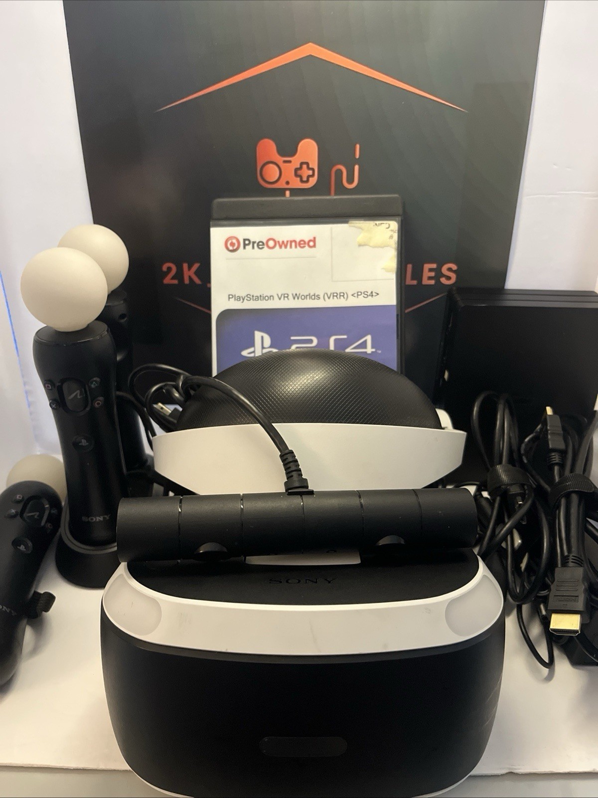 Sony PlayStation VR PS4 Headset Controller Camera Bundle - Read Description