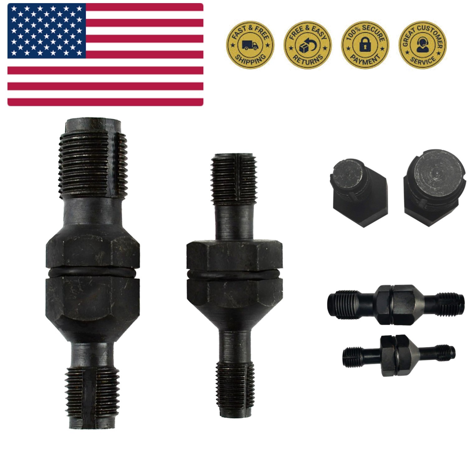 Spark Plug Thread Chaser Tool M10 x 1.0/M12 x 1.25 M14 x 1.5/M18 x 1.5, Spark...