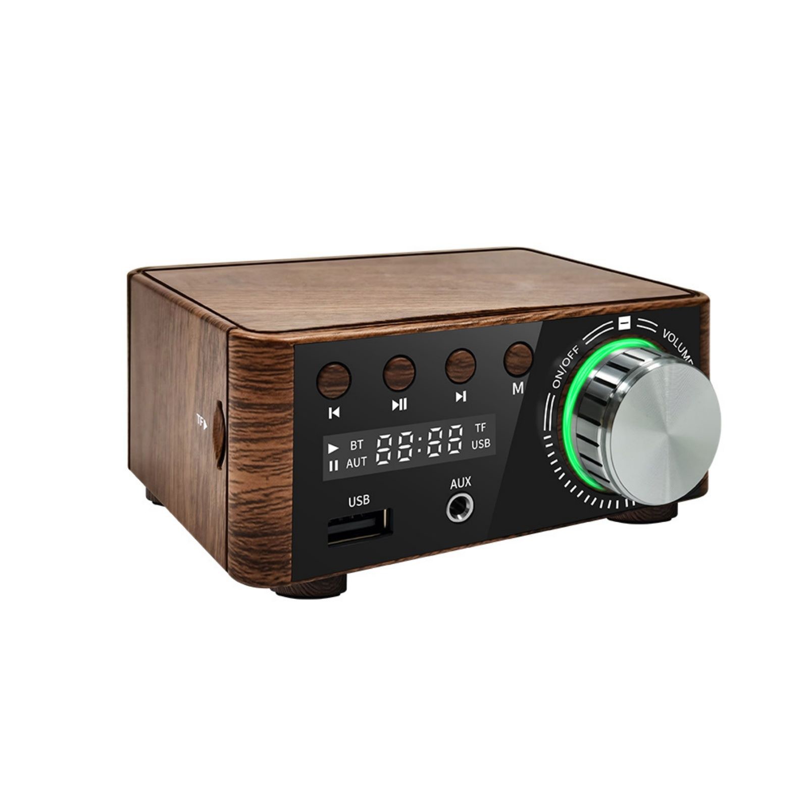 DC 9V-24V High Quality Bluetooth 5.0 Class D Stereo HiFi Mini Audio Amplifier aa