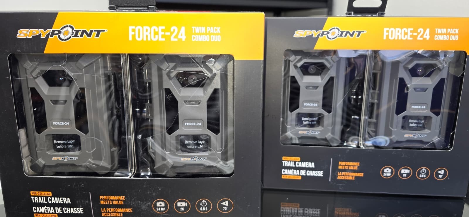 Spypoint Force-24 Trail Camera 24MP 2K Video Sound Recording Twin Pack Hunting