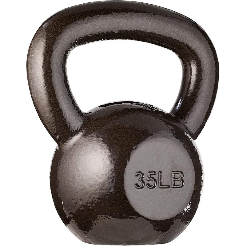 Solid Cast Iron Kettlebell Strength Training Fitness Exercise Equipment New