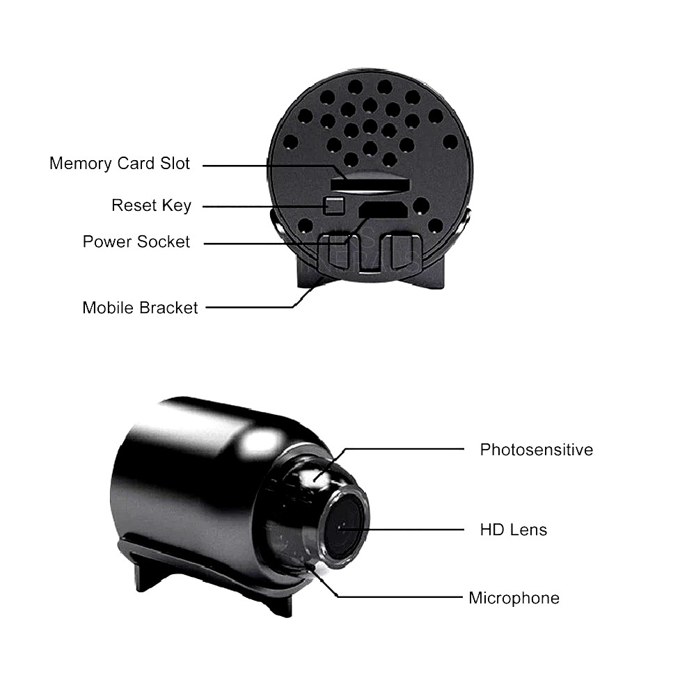 Mini Wifi IP Camera Home Security Night Vision HD 1080P Motion Detection