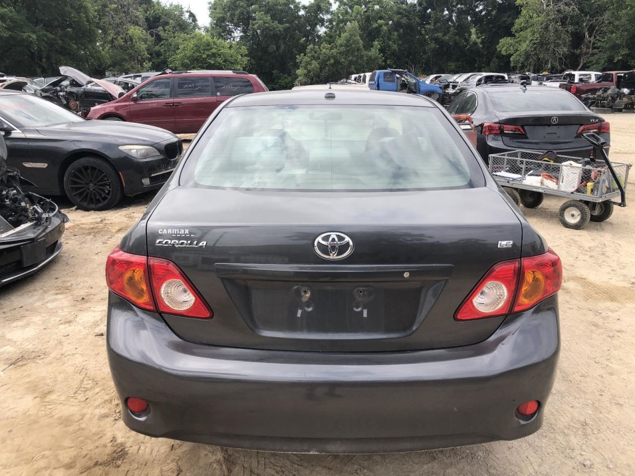 Sun Visor Left Driver Fits 09-13 COROLLA 954619