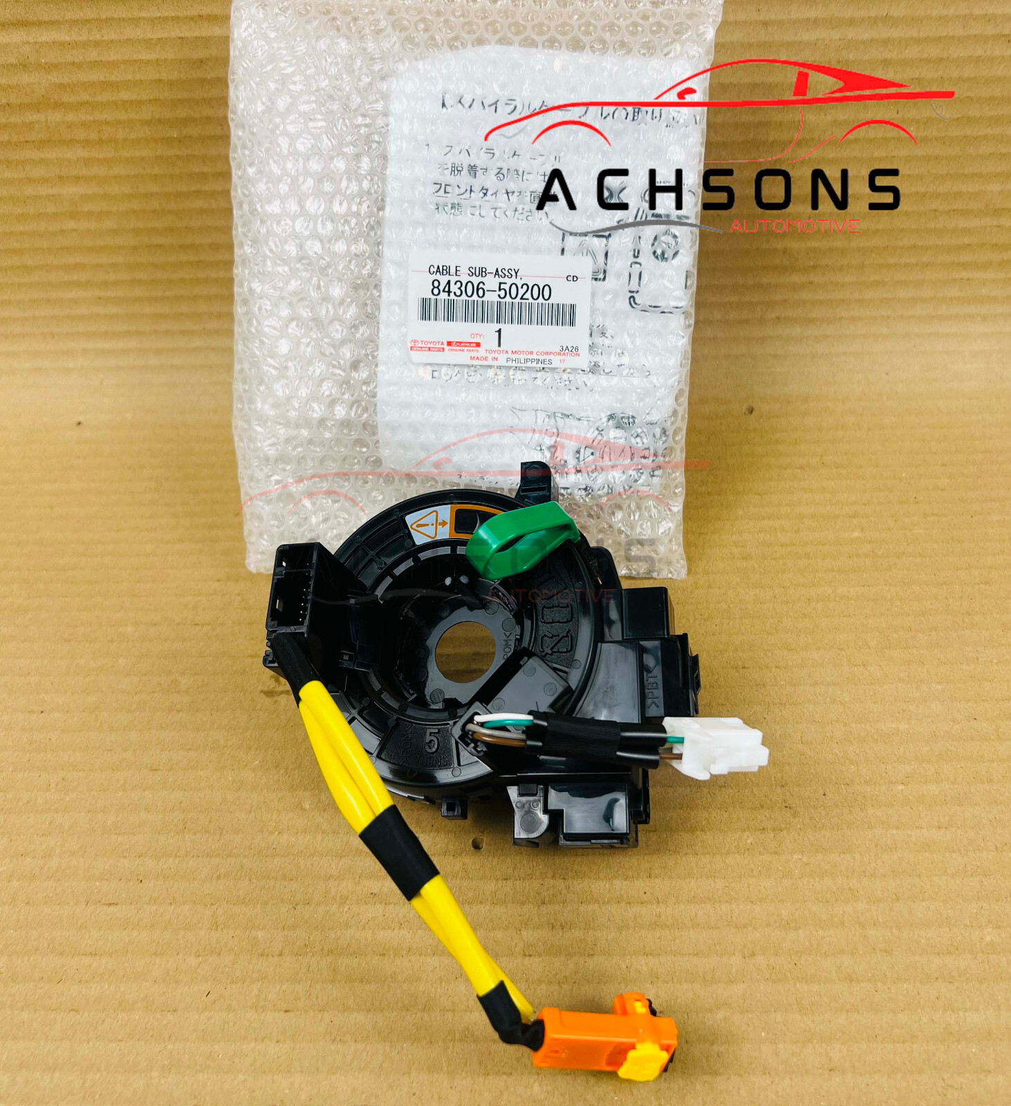 84306-50200 Lexus LS460 LS600h LX570 OEM Genuine Clock Spring Spiral Cable oem