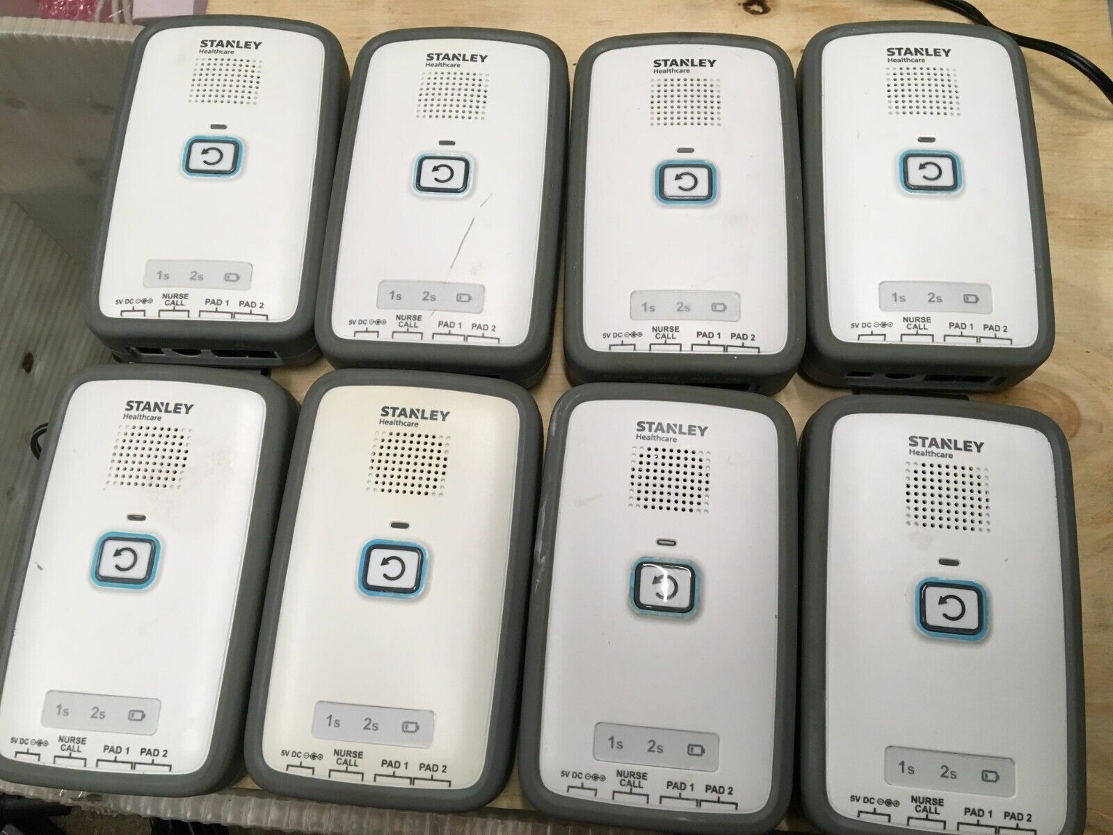 lot of 8 Stanley Healthcare M200 Fall Monitor / Nurse Call Units