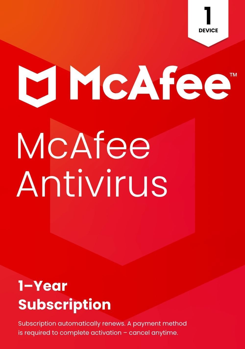 Antivirus 1-Device | Real-Time Protection & 1- Subscription