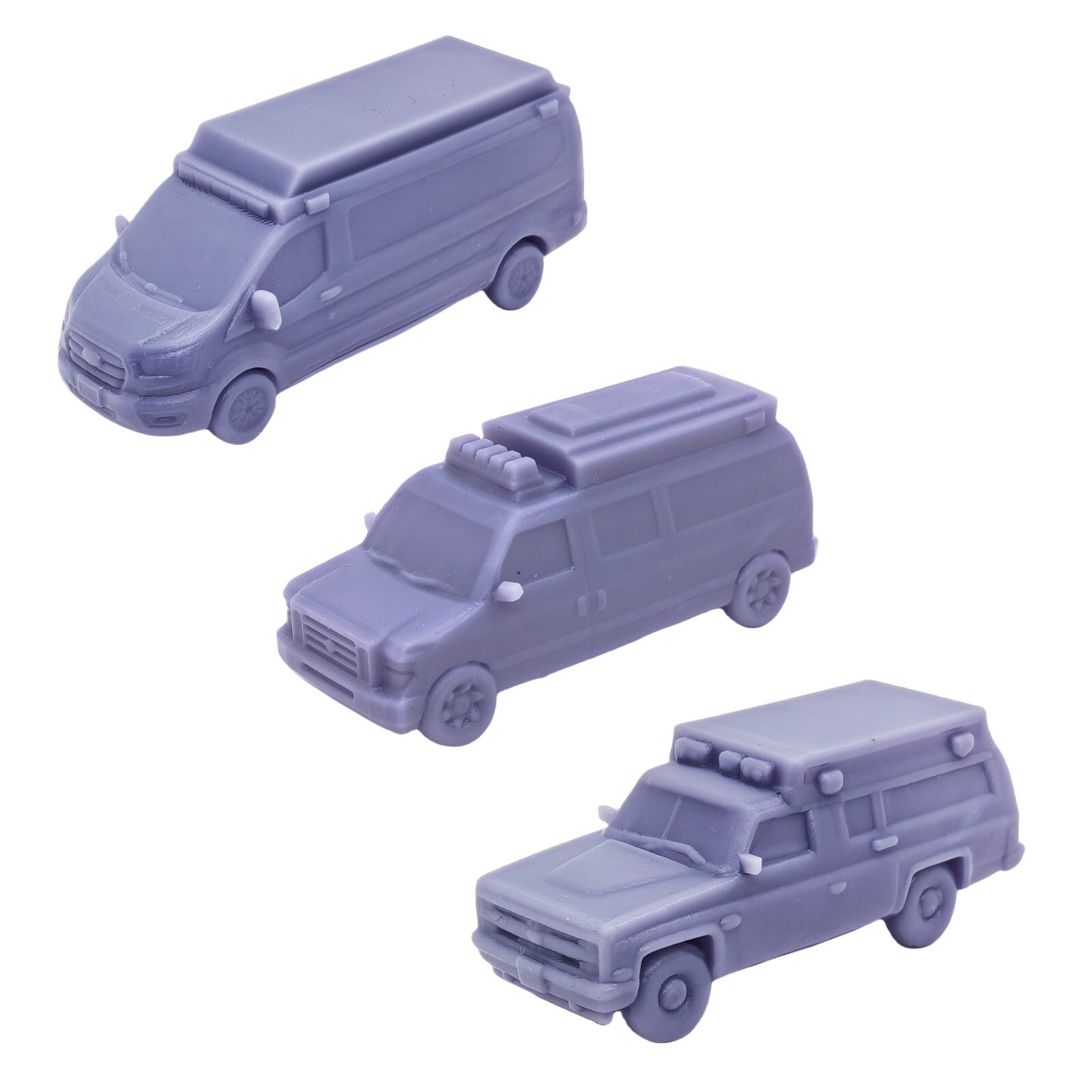 Outland Models Miniatures Emergency Medic Ambulance Mixed Set 1:87 HO Scale