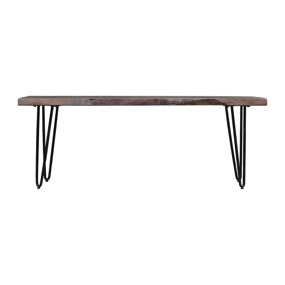 Nature's Edge 48'' Modern Solid Wood Live Edge Bench