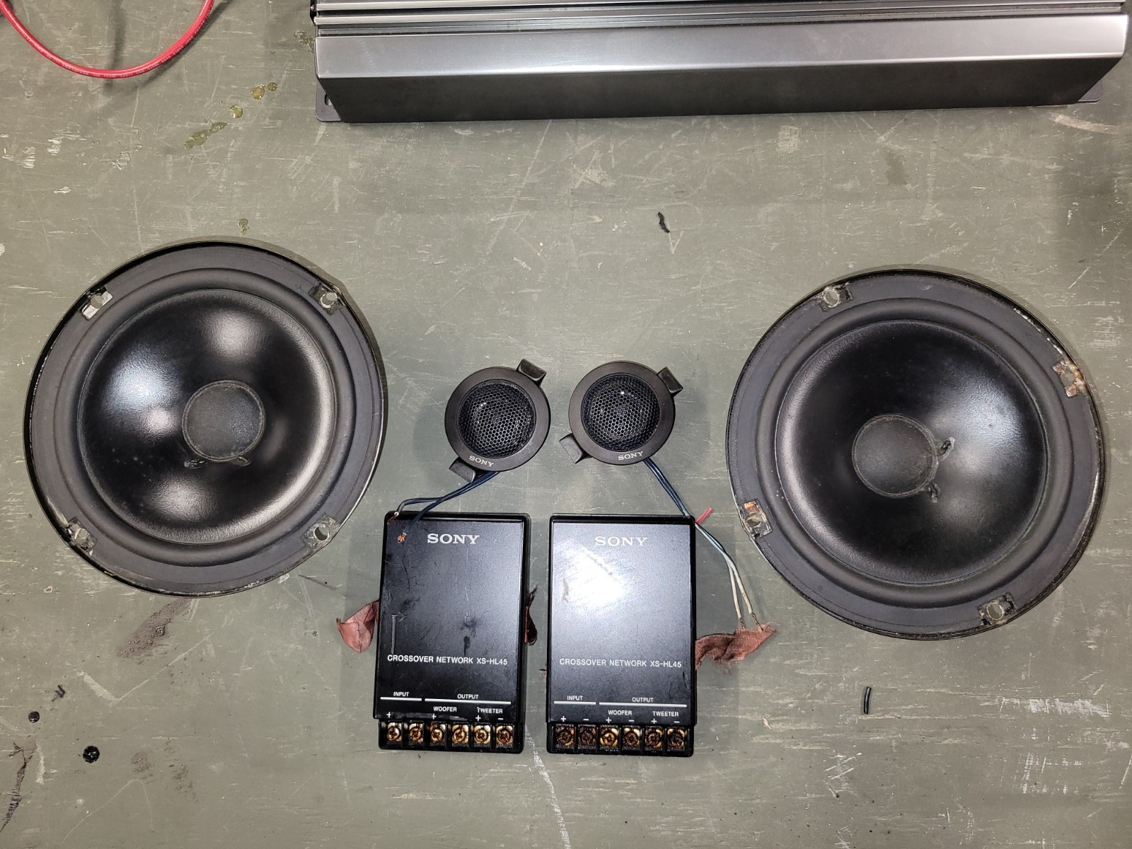 Vintage Sony 6.5" Component Speaker System (XS-HL45 Crossovers & XS-LG MK2 Woofe