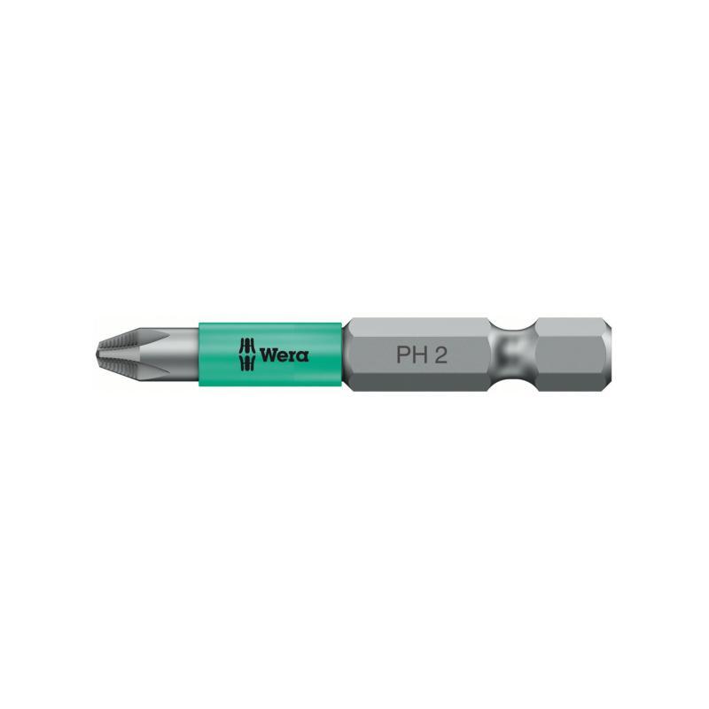 Wera 05323780001 853/4 ACR SL bits with sleeve, magnetized, PH 2 x 50 mm