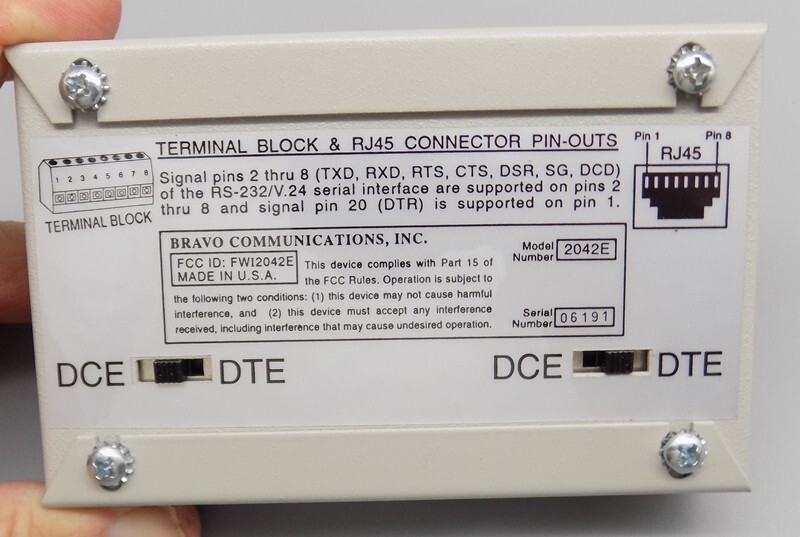 Universal Serial Line Extender Bravo Communications Inc 2042E Not Tested AS IS