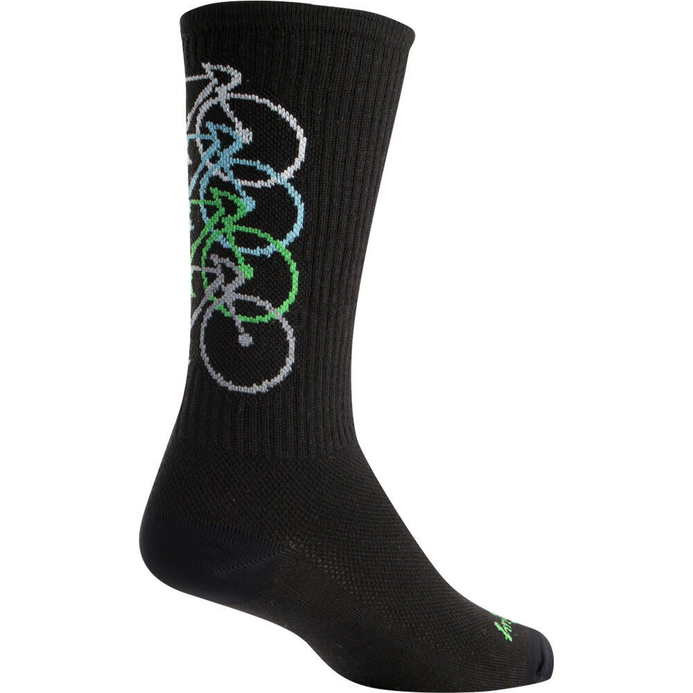 SockGuy Stacked 6" Wool Socks Small/Medium