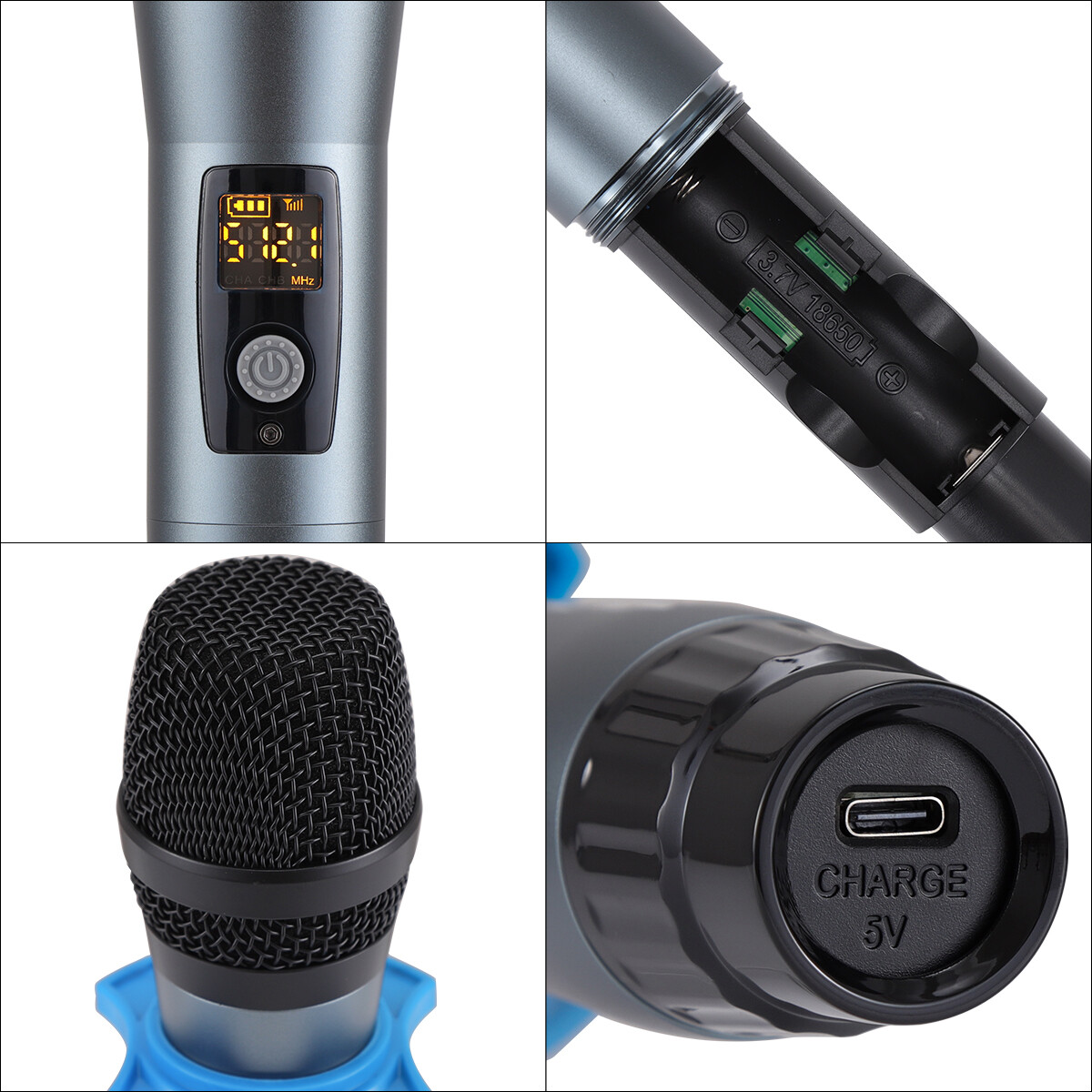 Wireless Microphone Professional Handheld w/Mic System MCX-11 Receiver Karaoke