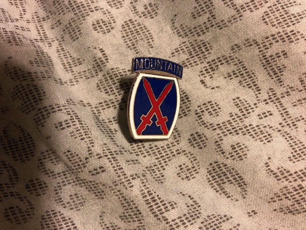Mountain Division Crossed Swords Pin Lapel Hat