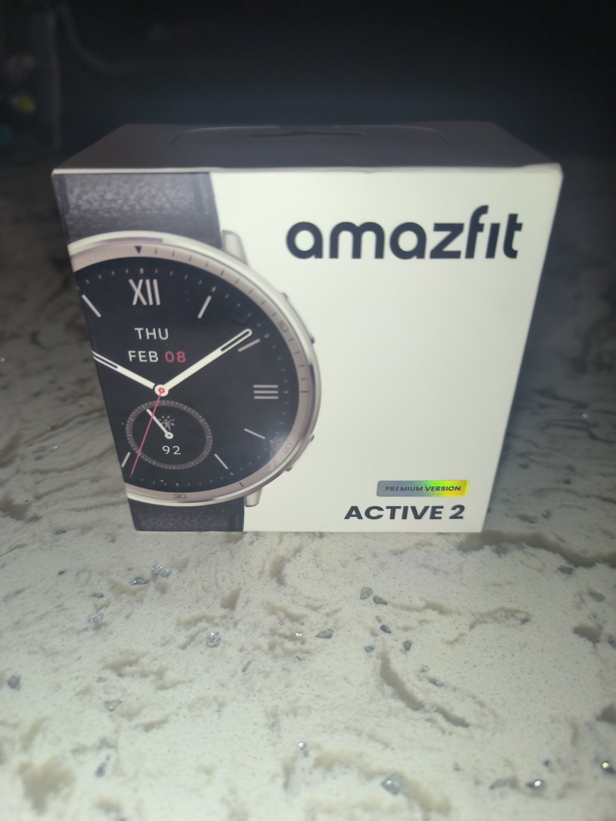 Amazfit Active 2 44mm Fitness Smart Watch with Leather Brand New Sealed