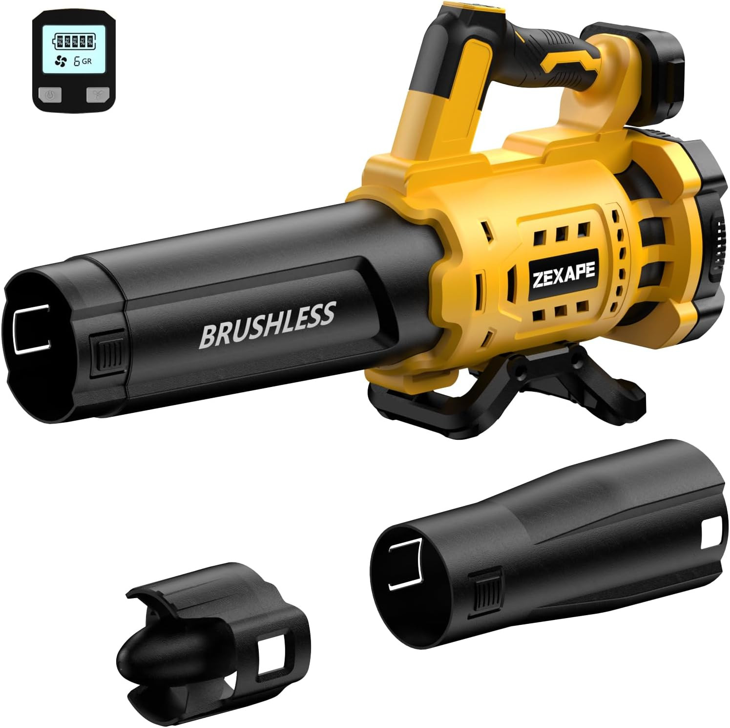 Cordless Leaf Blower for Dewalt 20V Max Battery, 480 CFM Electric Blower with Br