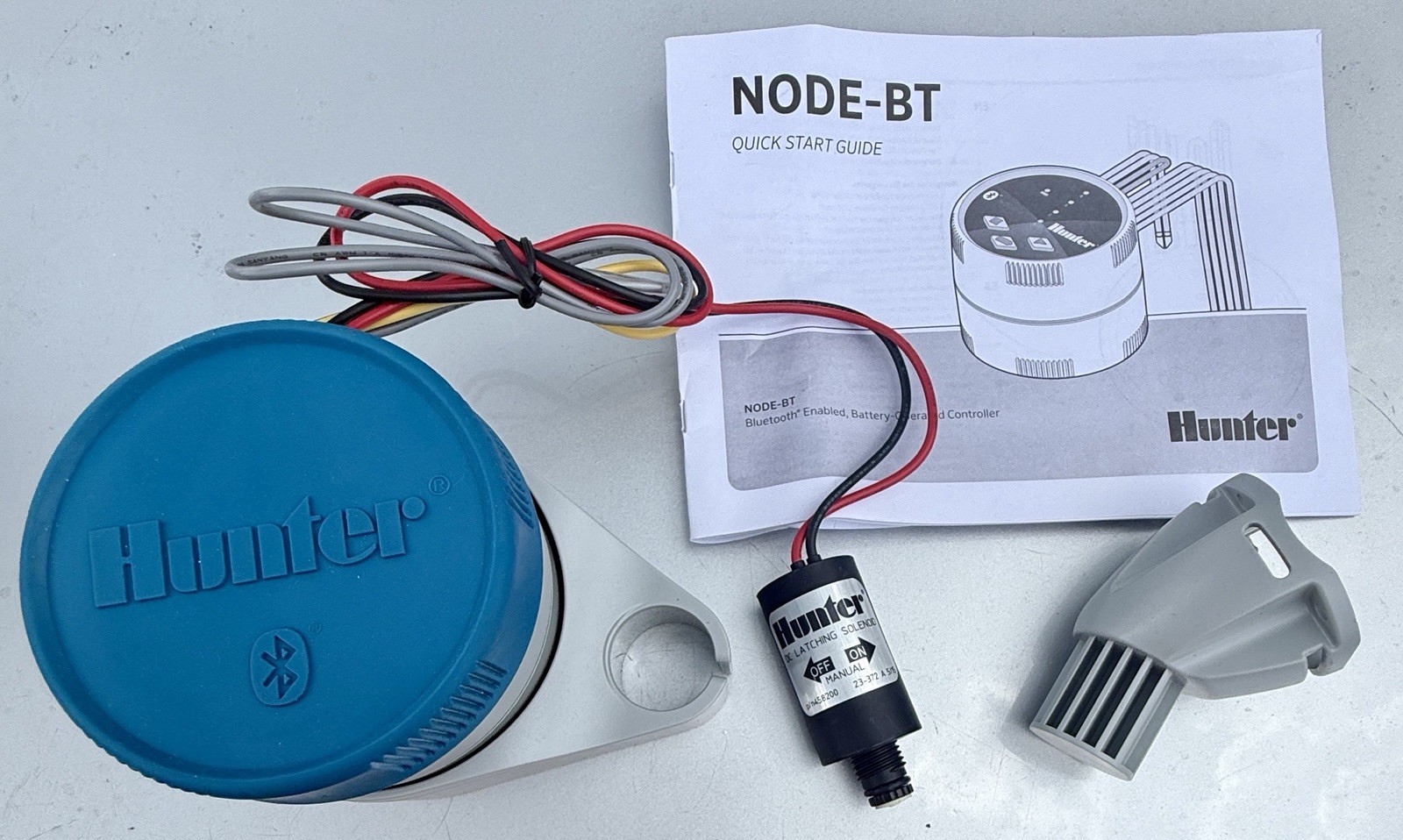 Hunter NODE-BT-100 Bluetooth Battery Operated Sprinkler Controller With Solenoid