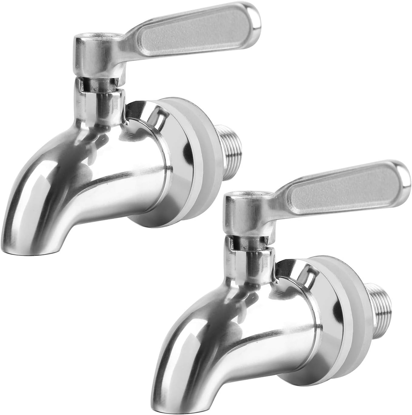 Bekith 2 Pack Beverage Dispenser Replacement Spigot, Stainless Steel Polished