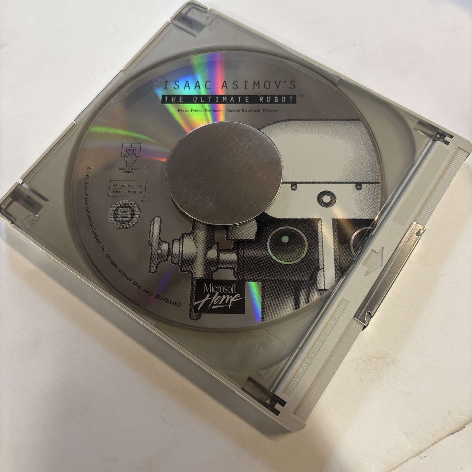 Microsoft Home Video Game Issac Asimov's Ultimate Robot CD-ROM + CD CADDY