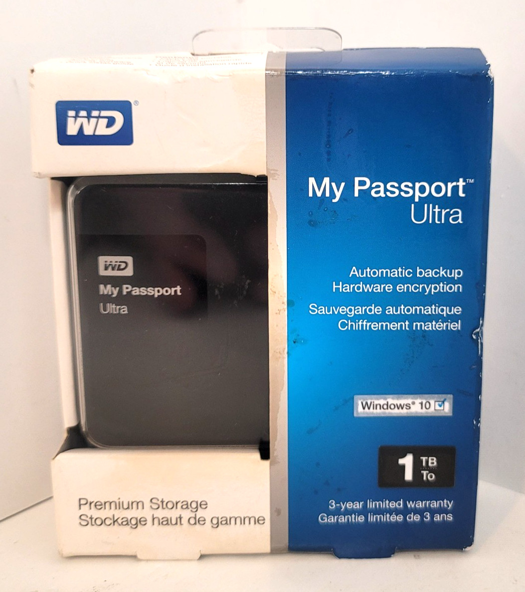 WD Western Digital My Passport Ultra 1 TB Premium Storage New Open Box 2014
