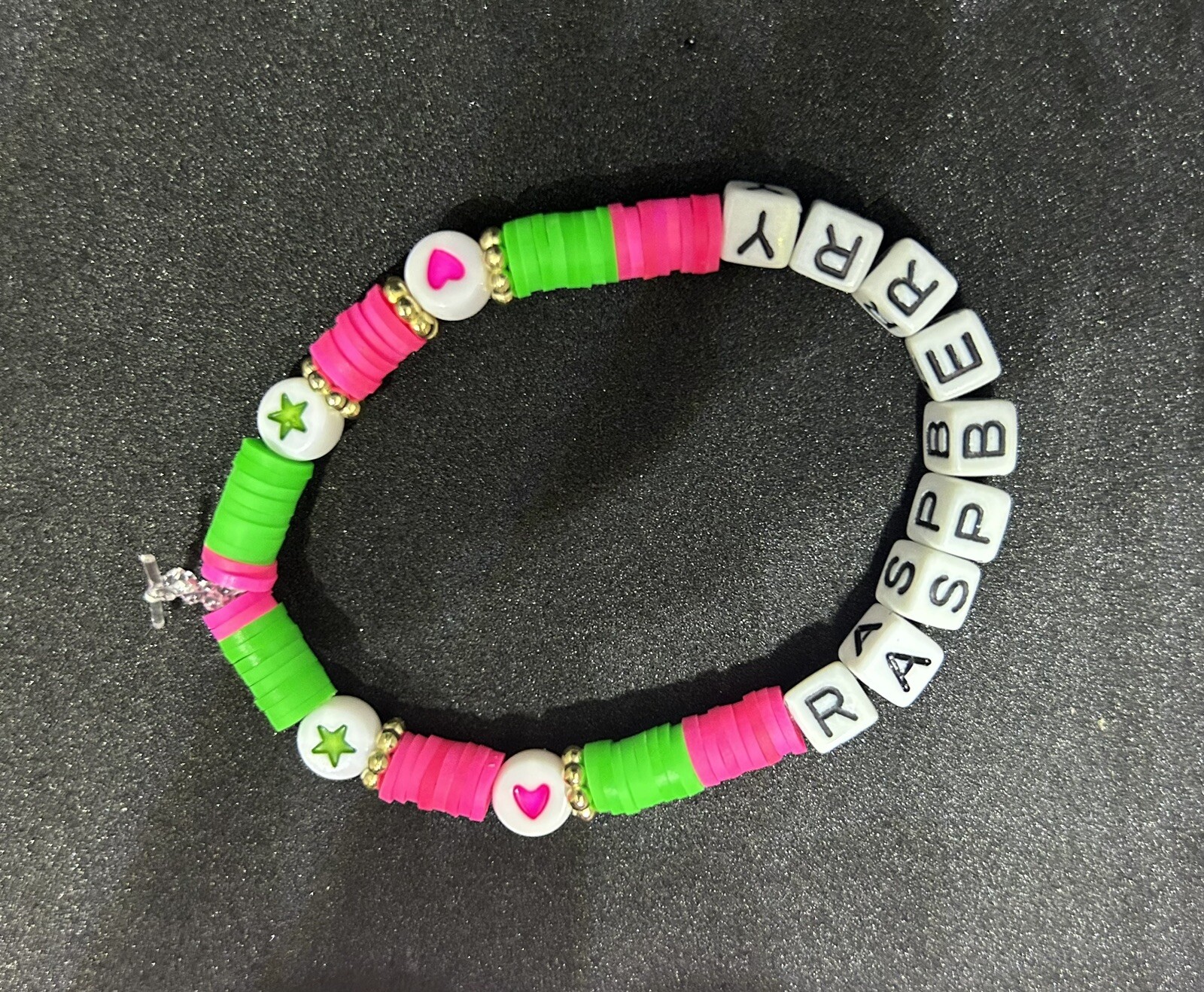 Raspberry (Strawberry Shortcake) Heishi Bracelet