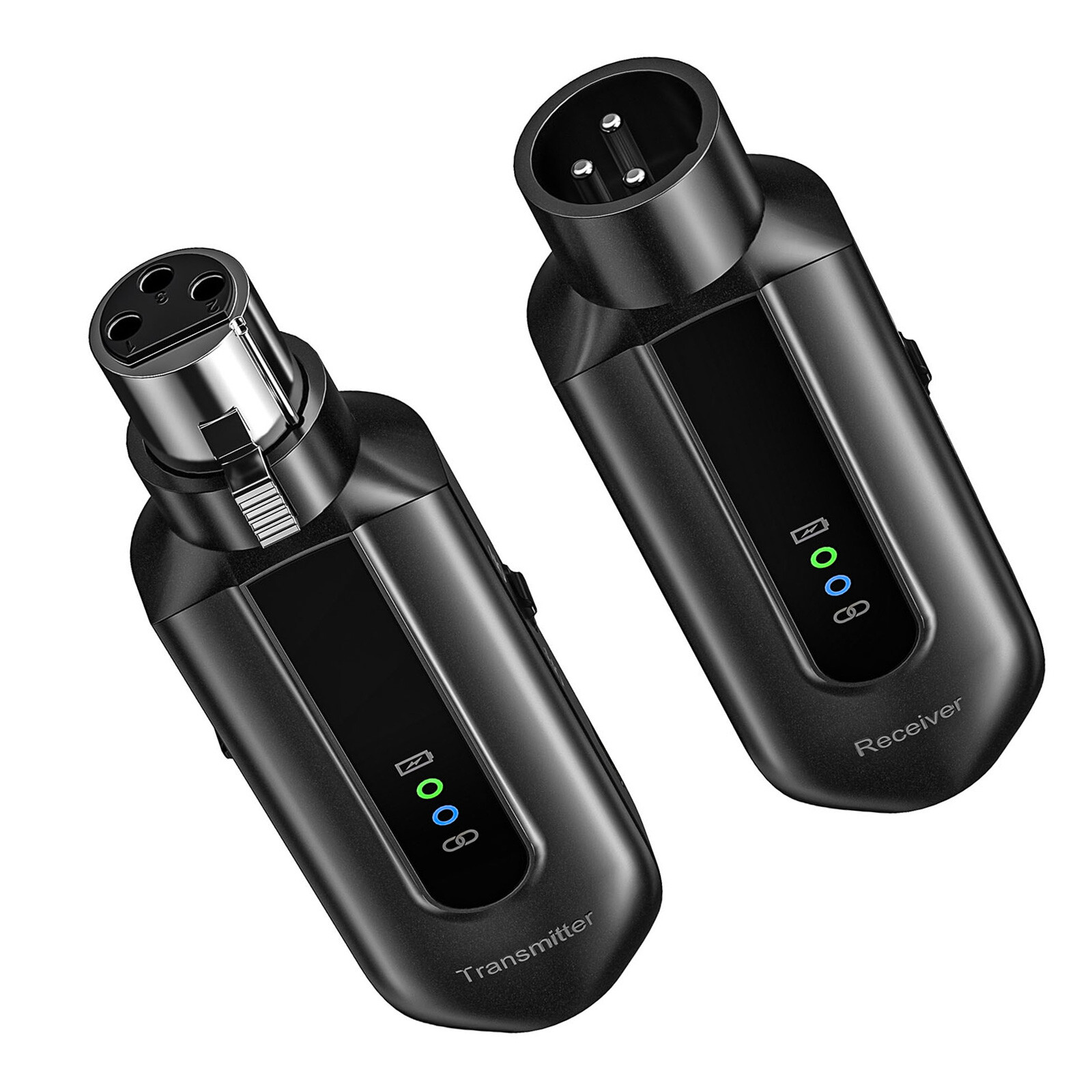 POGOLAB 2.4Ghz XLR Microphone Wireless System Wireless Mic Transmitter Receiver