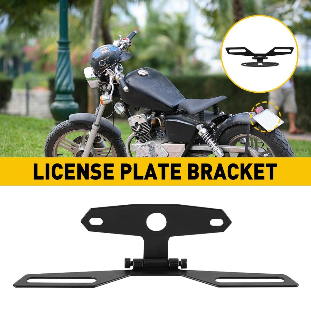 For Motorcycle Bike Plate License Holder Mount WITH Bracket LED Brake Tail Light