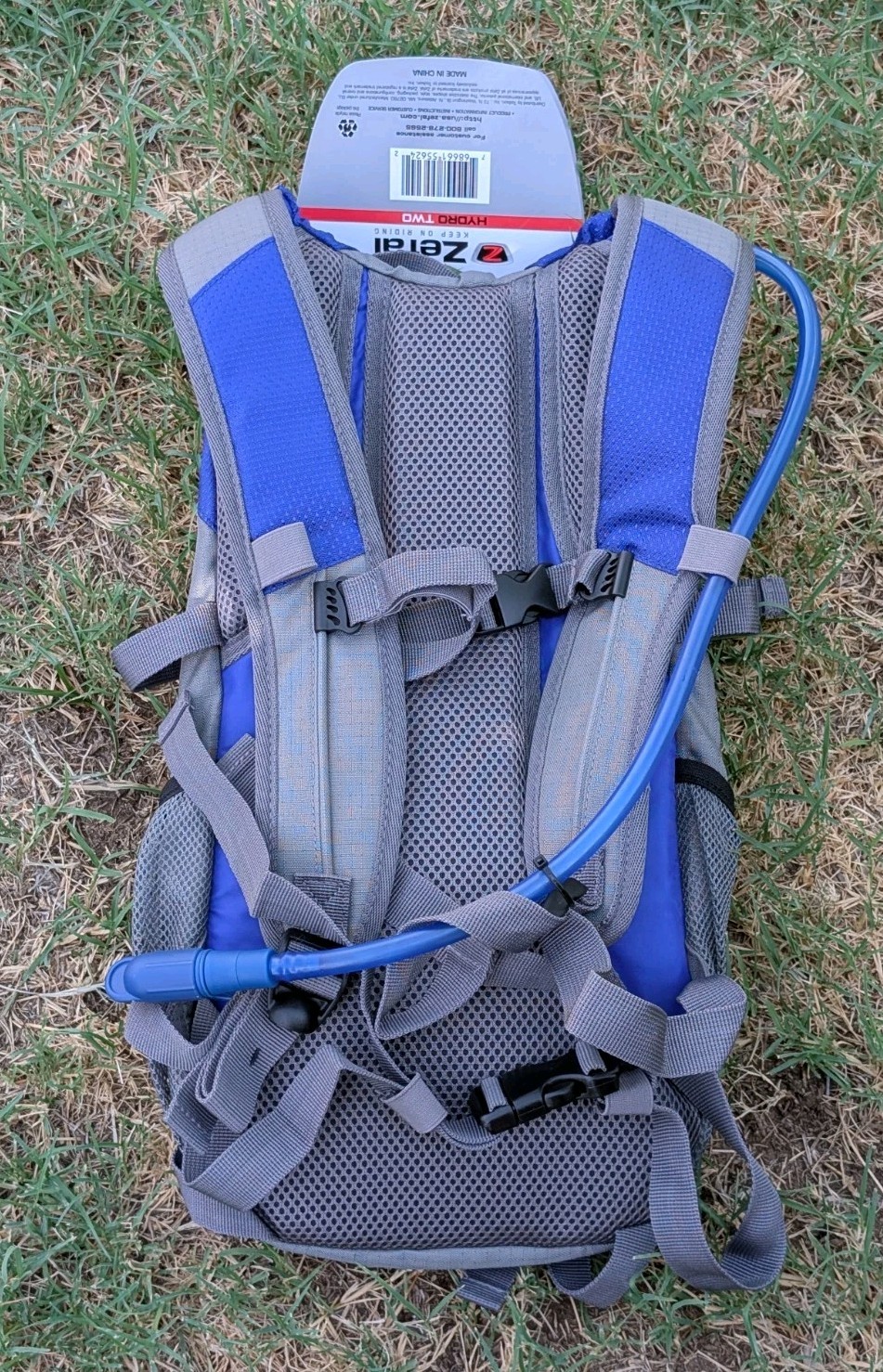 Zefal Z Hydro XC Hydration Backpack – 2L Bladder 6L Storage Blue Gray New