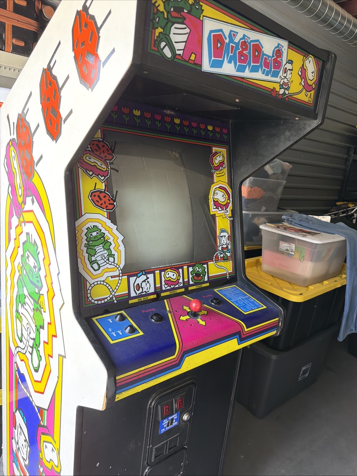 DIG DUG ARCADE MACHINE by ATARI (Excellent Condition) *RARE*